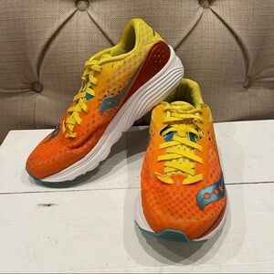 Saucony Kinvara 8 - Women’s Size 7.5 Orange Yellow Athletic Running Shoes 61464